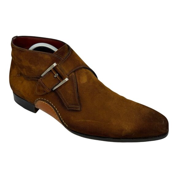 Magnanni Marco Single Monk Strap Boots 18906 Brown Sueded Leather 41 - 8US main image 4
